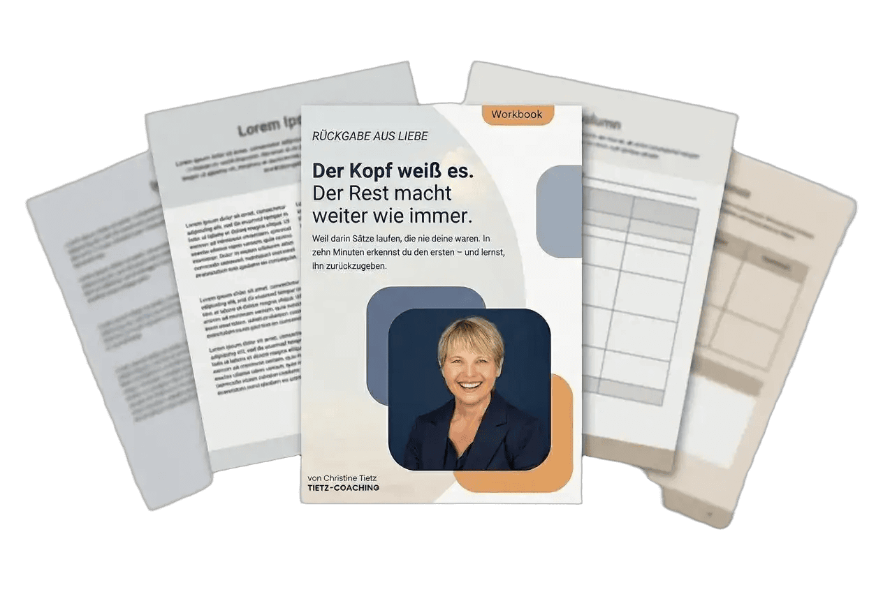 Der Kopf weiß es – Workbook Rückgabe aus Liebe